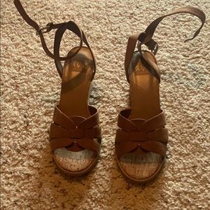 Tan Cork Wedges! NWOT